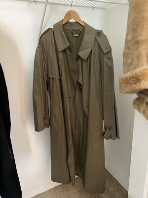 Vintage Sanyo Tokyo New York Trench Coat Men's Size 42R | eBay