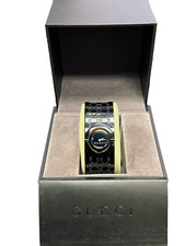 Gucci PVD Stainless Steel  Bangel  Twirl Quartz Watch Black 12538607