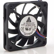Delta AFB0612HA 6010 DC12V 0.22A 6CM 3-Wire Cooling Fan