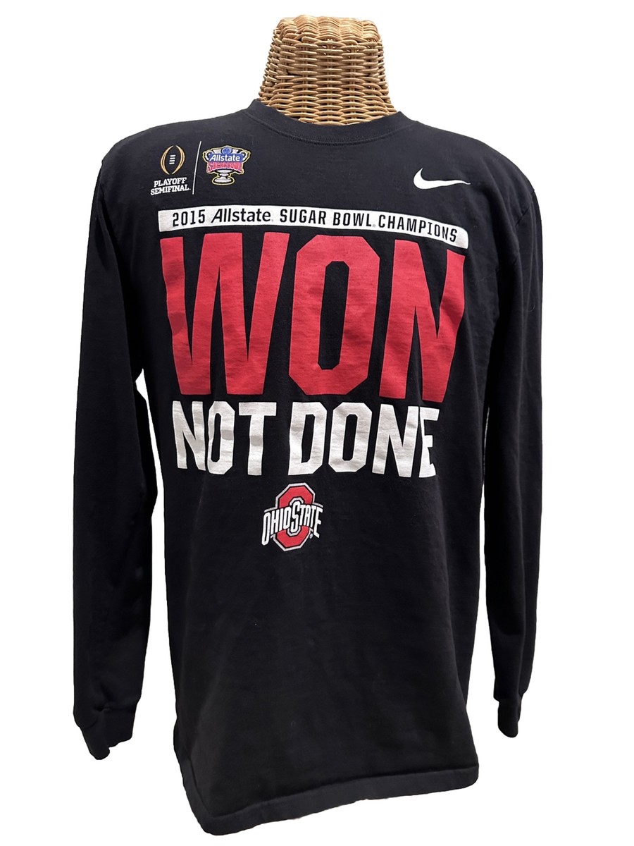 Ohio State Buckeyes 2015 Sugar Bowl Champions L/S Shirt Size L