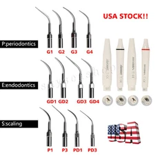 Dental Ultrasonic Piezo Scaler Tips/ Scaling Handpiece Fit EMS/DTE SATELEC hix
