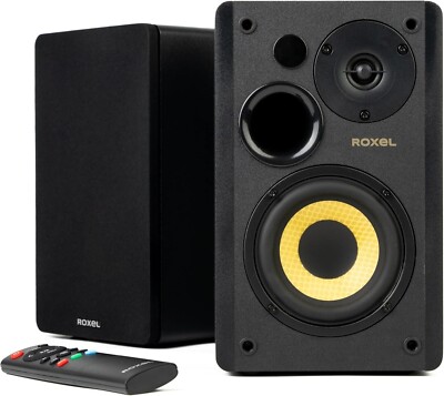 Roxel Soleil Aktive Regallautsprecher HiFi BT 5.3, Optisch, Cinch, USB, HDMI ARC