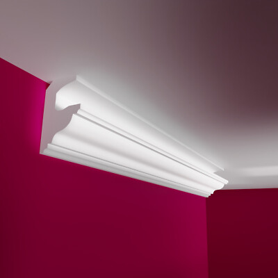 3d panneau mural Orac Decor WX210 REED Lambris mural Panneau acoustique Frise Cimaise Moulure en stuc Moulure décorative design moderne blanc 2 m | Boutique
