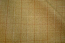 2.94 yds English WOOL Fabric Suiting 9 oz Super 100s Toffee Plaid 106" BTP