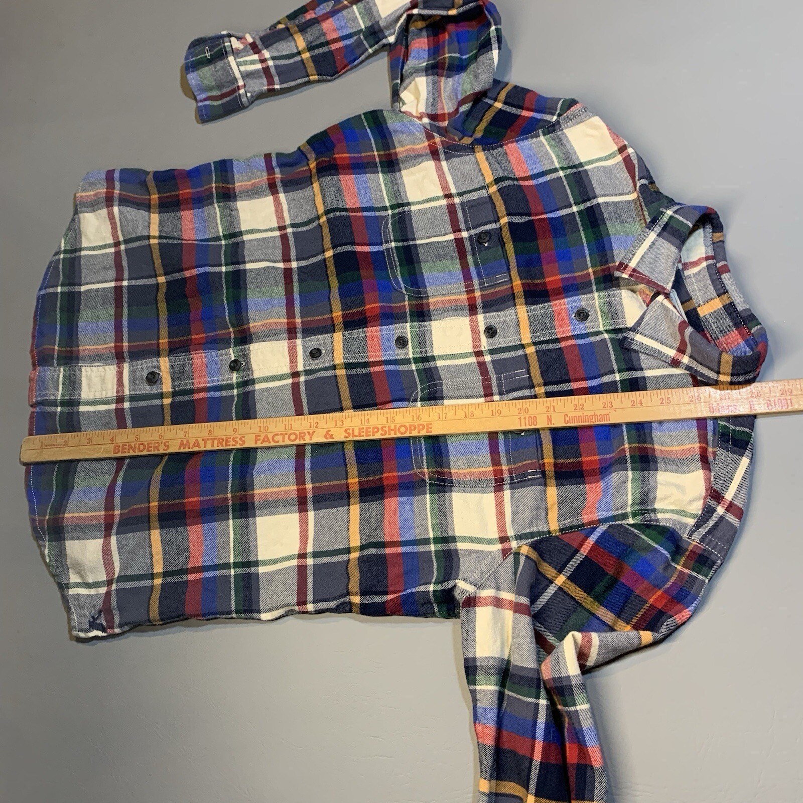 Heritage American Eagle Large Button Front Flanne… - image 8