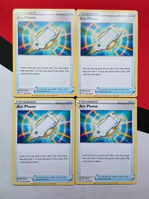 Arc Phone Trainer Item 152/196 Lost Origin x4 Pokemon Playset 4x NM | eBay