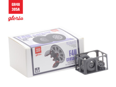 ETmodel 1/48 GR48305A F4U Corsair Sagged Wheels(Type 1) 3D Printed