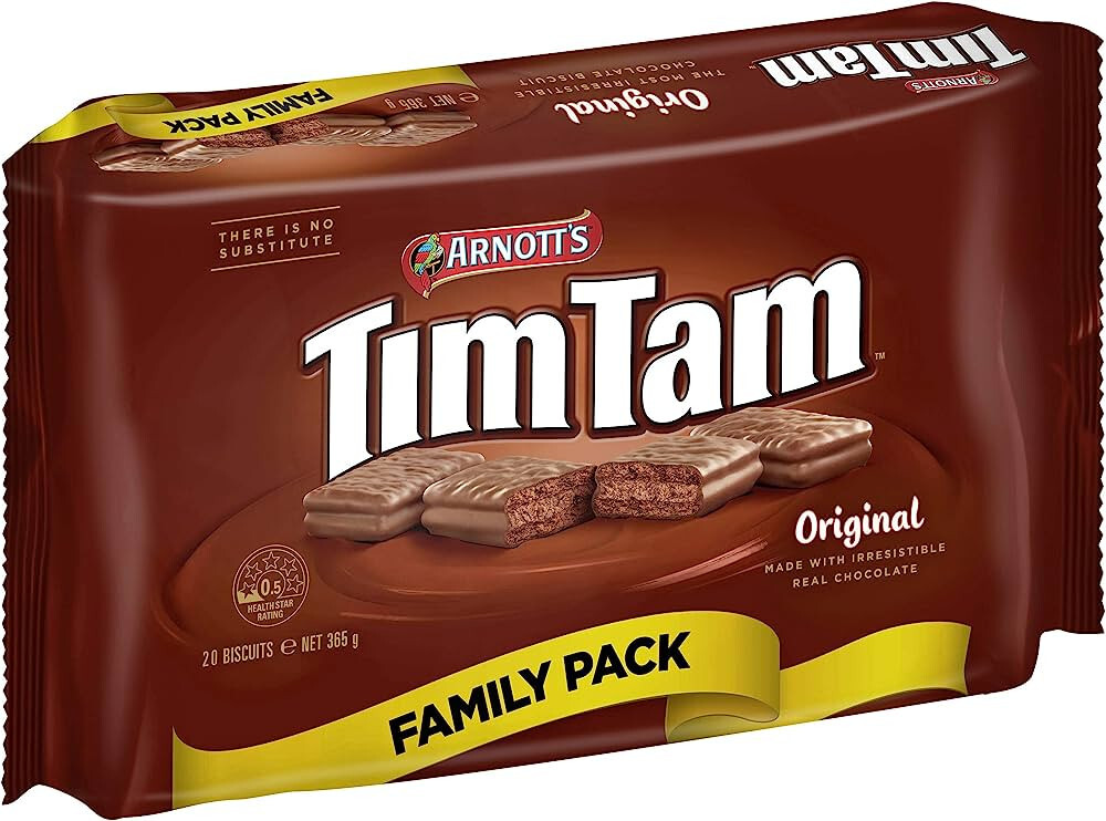 Arnotts TIM TAM Chocolate Coated Biscuits FAMILY PACK 365g NEW