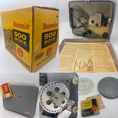 ヴィンテージBrownie Movie Projector 8mm 本体 Kodak Brownie 300 8mm Movie Projector Vintage 1950s Parts or