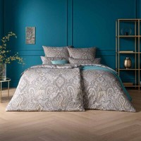 Estella Mako-Satin BettwäSche 155X220 Fernanda Silber Paisley Orient 7952-820