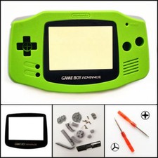 GBA Nintendo Game Boy Advance Replacement Housing Shell GLASS Screen Kiwi Green