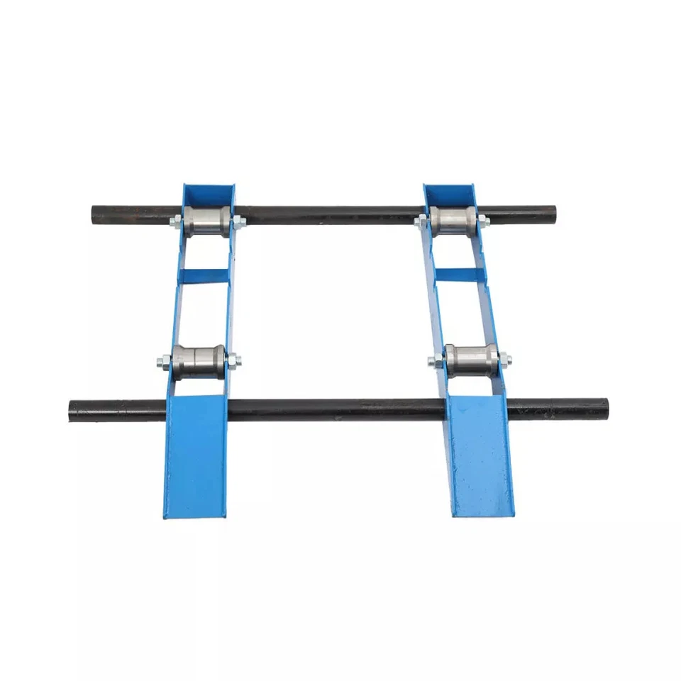 Dispensador de carrete de cable ajustable con soporte de rodillo de tambor para eje de alambre industrial Foto 3 de 4