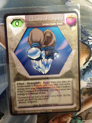 Magi Nation - Base ''Gloves of Crystal''    Rare  X1