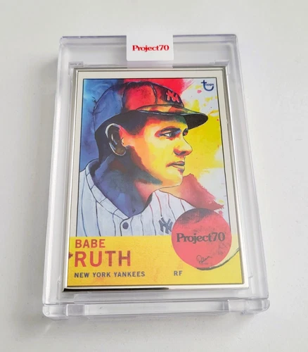 Topps Project70 BABE RUTH #115 Silver Frame Artist Proof by Brittany Palmer /51