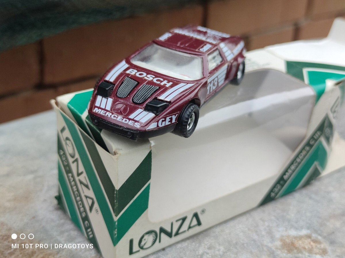 VINTAGE MERCEDES C111 LONZA POLAND PLASTIC CASTROL TOY CAR MODEL 1