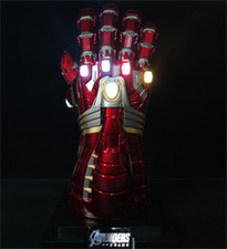 Avengers Thanos Cosplay 1:1 All Metal Wearable Gloves Collectibles Prop Statue