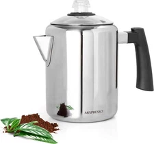 Stainless Steel Coffee Percolator Stovetop, Percolator Coffee Pot, Excellent for