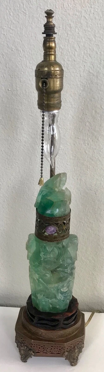 Vintage jade lamp deals