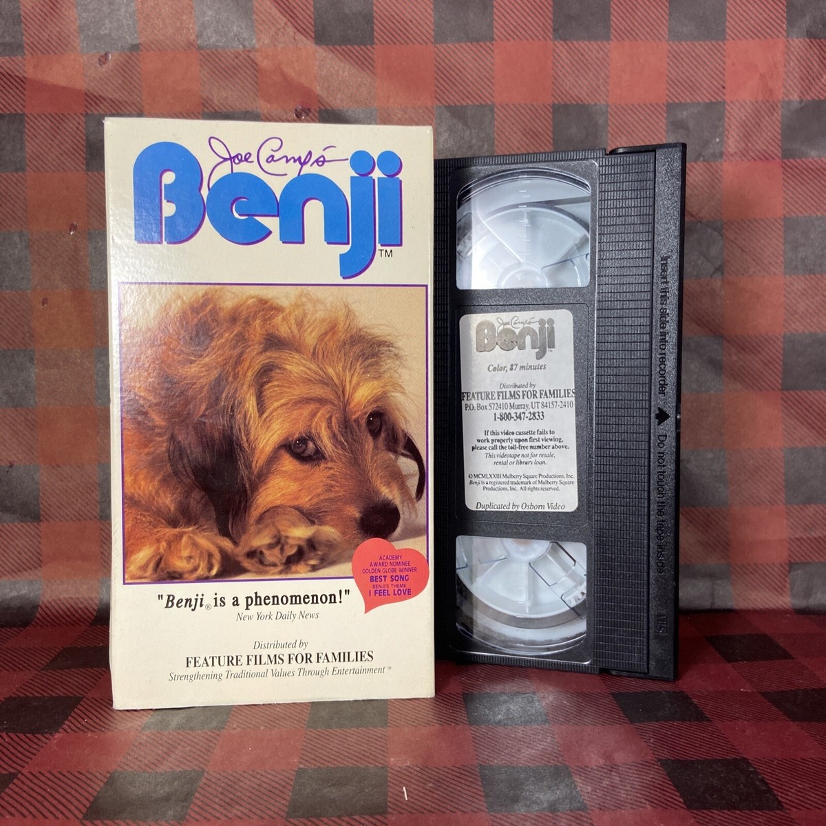 Benji 1974 Vhs Benji (VHS, 1991) Feature Films For Families PROMO