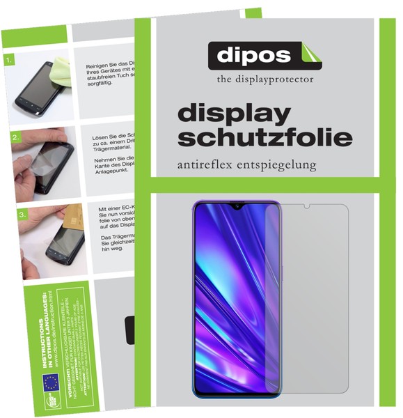 2X Schutzfolie FüR Oppo Realme Q Matt Displayschutzfolie Folie Display Schutz-image