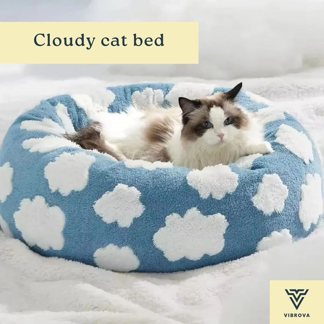 Cloudy Cat Bed - Blue Cloud Cat Mat - Cozy Cat Sleeping Pad - Pet Mat for Cats
Opens in a new window