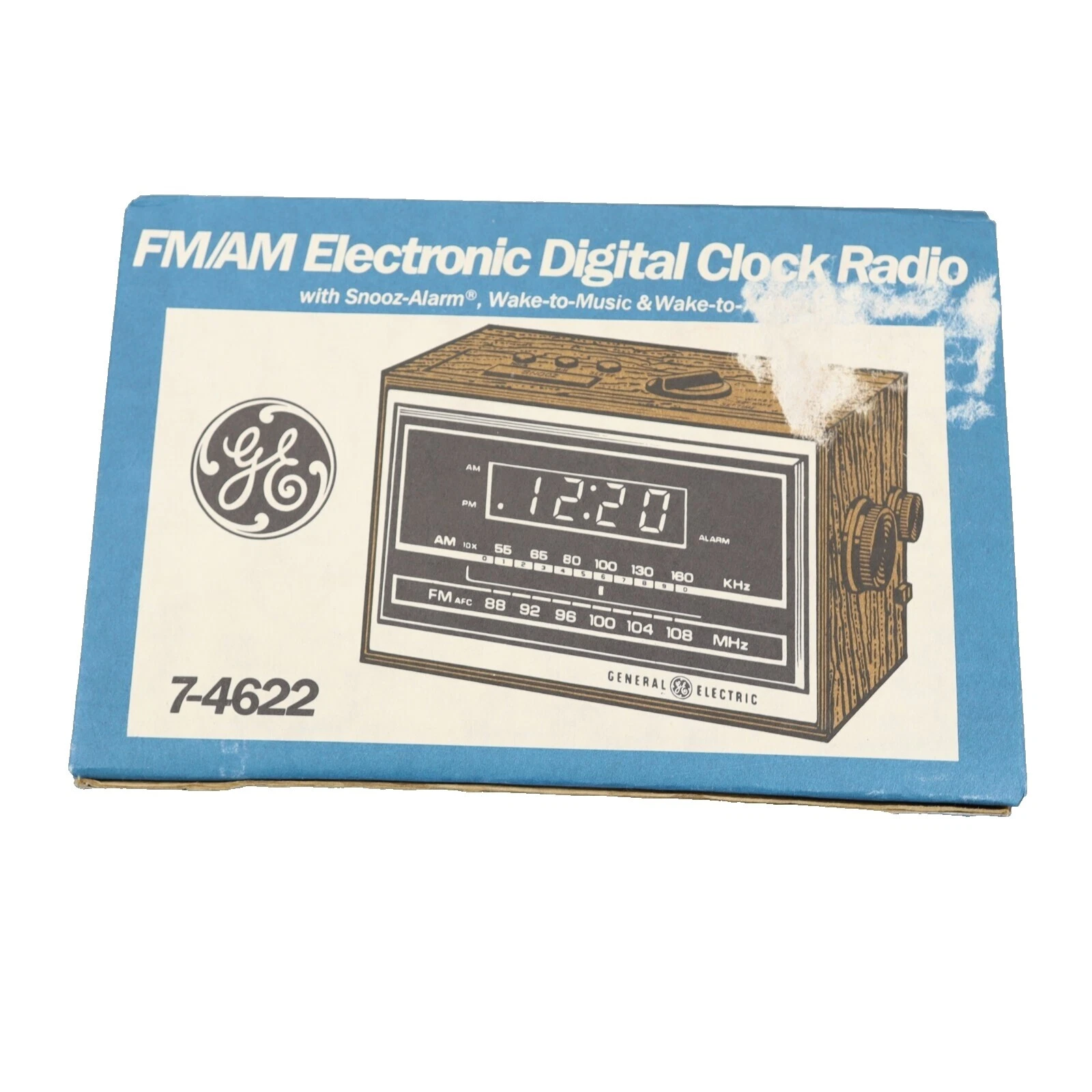 Relojes despertadores de GE vintage/retro y Radio Reloj