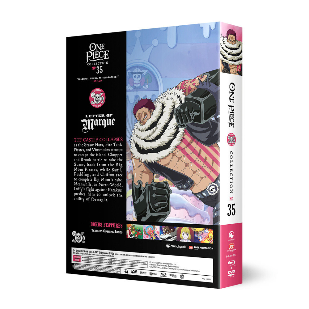 One Piece Collection #35 BLURAY/DVD (Uncut) (Eps #843-866