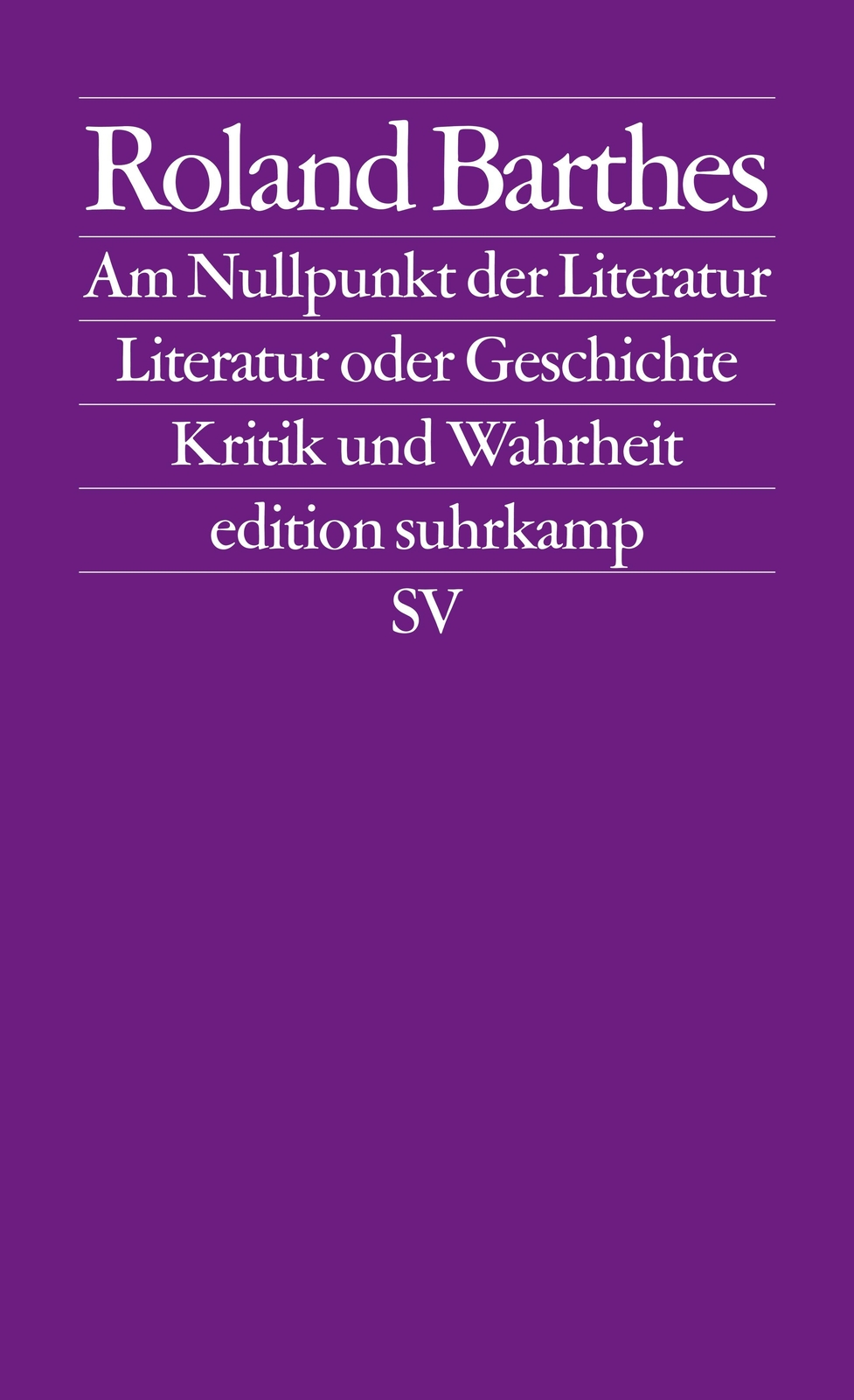Thumbnail - Roland Barthes; Helmut Scheffel / Am Nullpunkt Der Literatur.