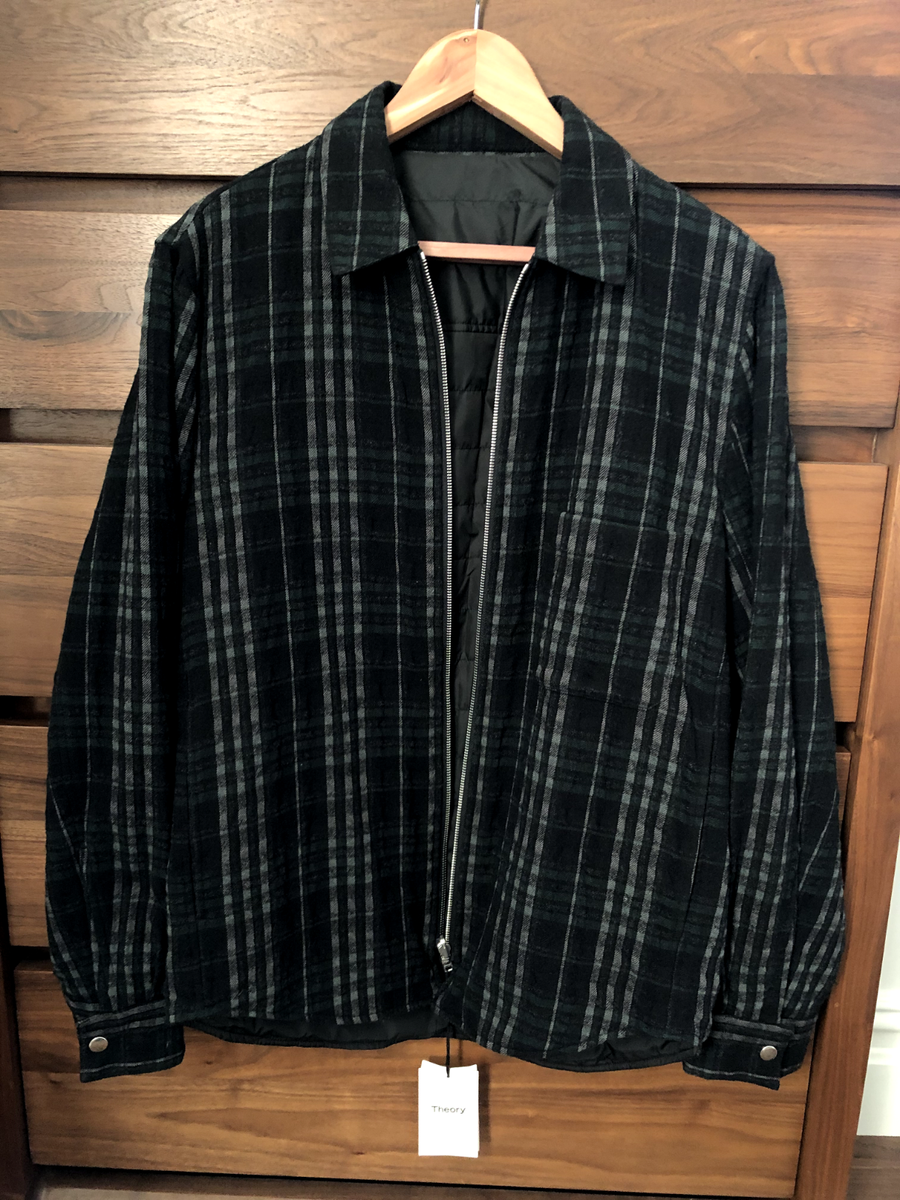 Theory Mens Reversible Zip-Front Jacket Size Medium