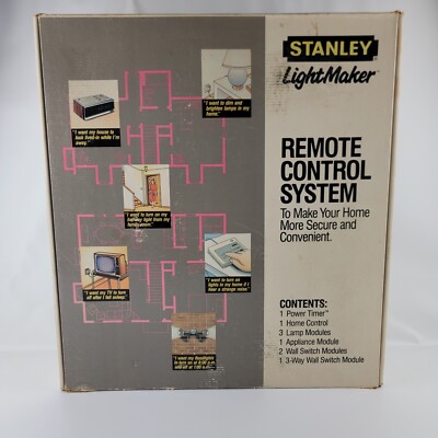 Stanley LightMaker Home Remote Control System Kit  Appliance Modules Timer Lamp
