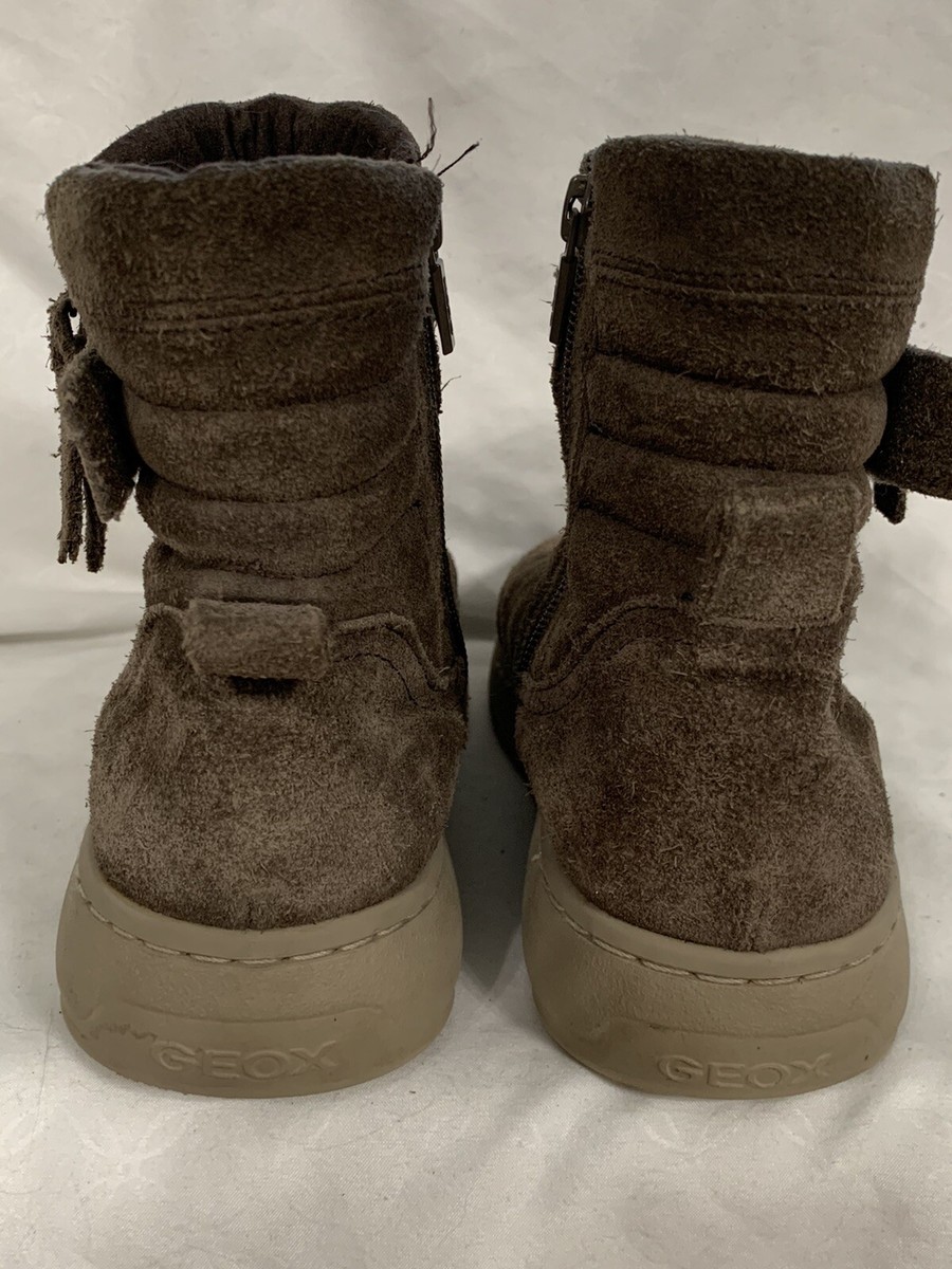 Womens Geox Suede Sneaker Boots Sz 38 GUC