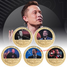 Musk Gedenkmünzen Ornamente Limited Edition Metall Münze Schlüsselbund Geschenke