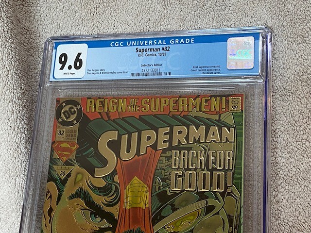 Superman #82 CGC Graded 9.6 D.C. Comics 10/93 1993 Collectors FOIL ...