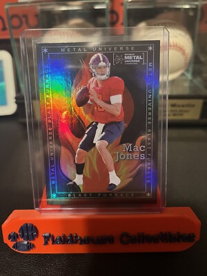 MAC JONES 2021 SKYBOX METAL UNIVERSE BLAST FURNACE HOLO - PATRIOTS