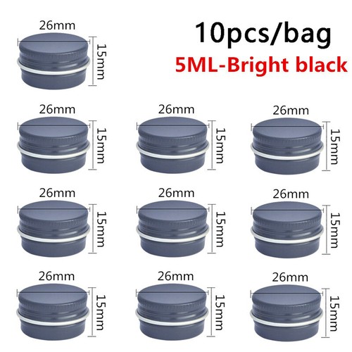 10pcs Empty Aluminum Tin Jar Cans 5ML/10ML/15ML For Cream Cosmetic Balm Candle - Picture 3 of 35