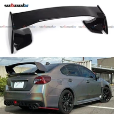 Gloss Black Rear Trunk Lip Spoiler Wing STI Style For Subaru WRX STI 4DR 2015-21