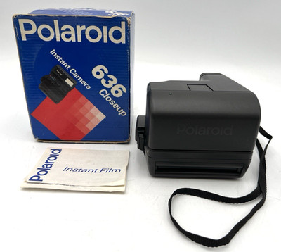POLAROID 636 CLOSE UP INSTANT CAMERA W/ORIGINAL BOX NO FILM MADE IN UK
