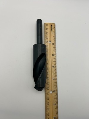 28,5 mm HSS Drill Bit Black Oxide with 1/2'' Straight Reduced Shank