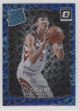 2017-18 Panini Donruss Optic Rated Rookie Blue Velocity Prizm Zhou Qi #151 0ad