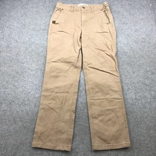 Duck Camp Pants Mens 30R Khaki Outdoor Straight Leg Utility Workwear Pockets