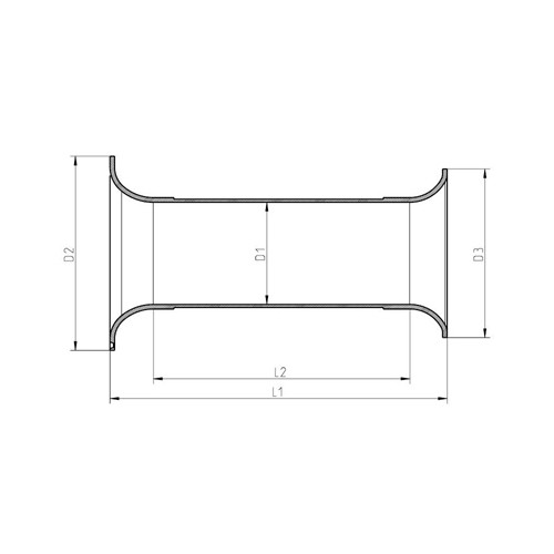ORIGINAL 20cm 200mm 8" AEROPORT Bassreflexrohr 3teilig ABS Kunststoff Bassreflex - Bild 2 von 2