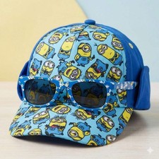 Minions Blue Sonnenbrillen und Baseballmütze Set