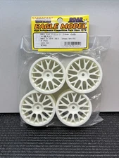 Eagle Racing Set Of 4 24mm White BBS Mesh Wheels HPI Yokomo Tamiya Touring RC