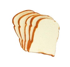 5 PCS Artificial Toast Bread Fake Food Model Photography for Home Kitchen