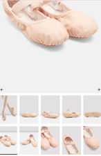 Bloch Ladies Belle Leather Ballet Shoes not returnable 5 B Pink S0227L