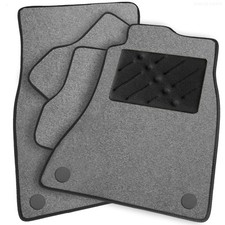 To fit Honda CR-V Car Mats 2007 - 2012 automatic in Grey & Heel Pad