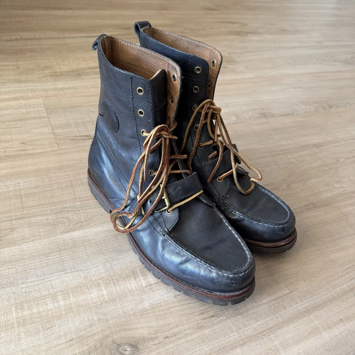 Polo Ralph Lauren Leather Upper Blue Boots for Men for Sale | Shop