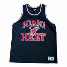 Miami Heat Mitchell & Ness NBA Black Jersey Size: XXL