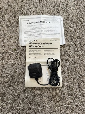 Sony Japan ECM-717 Stereo 3.5mm Powered Microphone MiniDisc MD