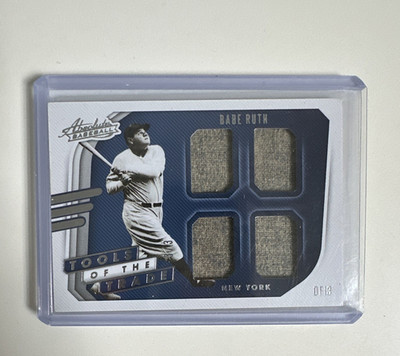 Panini 2022 Absolute Tools of the Trade Babe Ruth Yankees TT4-BR 3/3